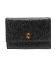 COCCINELLE MYRINE Portefeuille avec porte-monnaie, en cuir Noir - Portefeuilles Femme - 1