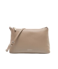 COCCINELLE AGATEA Sac bandouli&egrave;re en cuir taupe chaud - Sacs pour Femme - 1