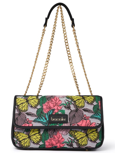 BRACCIALINI JACQUARD Sac bandouli&egrave;re / sac port&eacute; travers multicolore noir - Sacs pour Femme