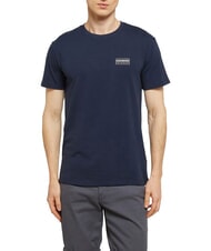BIKKEMBERGS BASIC T-shirt &agrave; manches courtes et col rond marine - T-shirt - 1