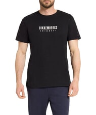 BIKKEMBERGS ICONIC T-shirt en coton, manches courtes noir - T-shirt - 1