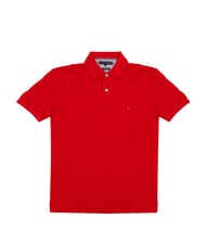TOMMY HILFIGER TH polo en coton &agrave; manches courtes - chemise polo