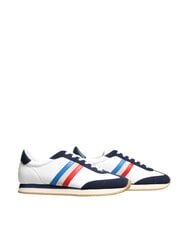 SERAFINI ROME Baskets en cuir blanc bleu France - Chaussures Homme - 1