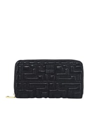 YNOT STITCH Portefeuille Zip Around NOIR - Portefeuilles Femme - 1