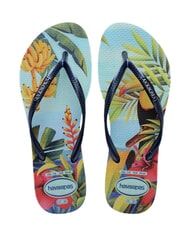 HAVAIANAS  Tongs SLIM TROPICAL bleu bleu - Chaussures Femme - 1