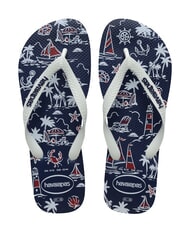 HAVAIANAS tongs TOP NAUTIQUE marine/marine/blanc - Chaussures Homme - 1