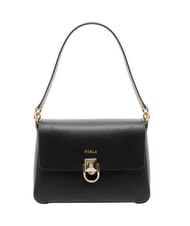FURLA CIRCE Sac bandouli&egrave;re en cuir Noir - Sacs pour Femme - 1