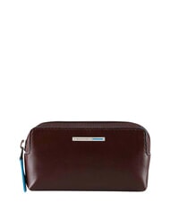 PIQUADRO BLUE SQUARE &Eacute;tui &agrave; cl&eacute;s en cuir ACAJOU - Porte-cl&eacute;s - 1