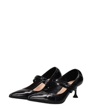 MARC ELLIS ME25 D&eacute;collet&eacute; &agrave; talon de 6 cm, en cuir noir - Chaussures Femme - 1