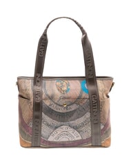 GATTINONI PLANETARIUM sac bandouli&egrave;re aquarelle sauvage/ taupe fonc&eacute; - Sacs pour Femme - 1