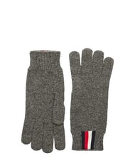 TOMMY HILFIGER 1985 Gants en laine m&eacute;lang&eacute;e gris - Gants - 1