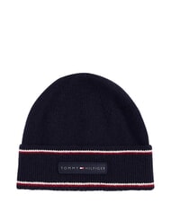 TOMMY HILFIGER CORP LAMBS Chapeau en laine bleu - Bonnets - 1