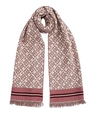 TOMMY HILFIGER MONOPLAY JACQUARD &Eacute;charpe en laine rouge - &Eacute;charpes - 1