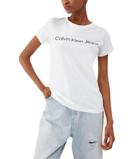 CALVIN KLEIN CORE INSTIT LOGO T-shirt &agrave; manches courtes blanc - T-shirt - 1