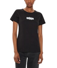 CALVIN KLEIN FADED MONOLOGO SLIM T-shirt &agrave; manches courtes - T-shirt