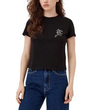 CALVIN KLEIN SCRIPT INSTITUTIONAL T-shirt &agrave; manches courtes noir - T-shirt - 1