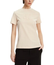 CALVIN KLEIN APPLIQUE REGULAR T-shirt &agrave; manches courtes - T-shirt