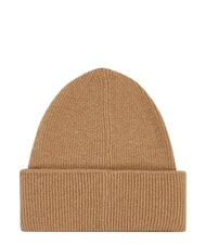 CALVIN KLEIN LEATHER PATCH Chapeau en laine kaki - Bonnets - 1