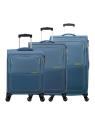 AMERICAN TOURISTER AIR WAVE Ensemble cabine + trolley moyen + grand - Ensemble Valises