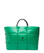 FURLA OPPORTUNITY Sac fourre-tout en tissu brillant farceur vert - Sacs pour Femme - 1