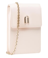 FURLA 1927 Mini sac bandouli&egrave;re vertical en cuir ares PARCHEMIN - Sacs pour Femme - 1