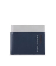 PIQUADRO CAMPIONARIO - URBAN Porte-feuille en cuire BLEU-GRIS - Portefeuilles Homme - 1