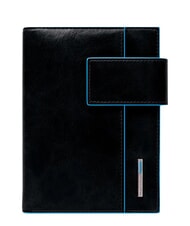 PIQUADRO BLUE SQUARE Petit agenda en cuir Noir - &Eacute;tui pour tablette & Organiseur - 1