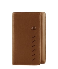PIQUADRO NABUCCO &Eacute;tui portefeuille en cuir pour smartphone MARRON - Portefeuilles Femme - 1
