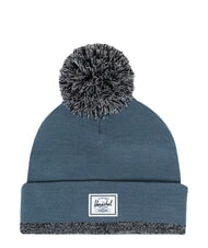 HERSCHEL ELMER Chapeau &agrave; revers bleu acier - Bonnets - 1