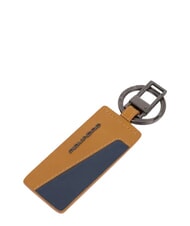 PIQUADRO HAKONE Porte-cl&eacute;s &agrave; breloques en cuir Cuir / Bleu - Porte-cl&eacute;s - 1