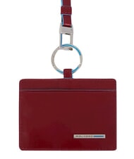 PIQUADRO BLUE SQUARE Porte-cartes ou porte-badges, tour de cou ROUGE - Portefeuilles Homme - 1