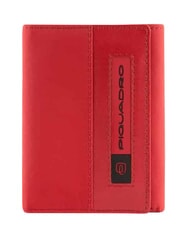 PIQUADRO PQ-BIOS Porte-monnaie pliable, fabriqu&eacute; en nylon recycl&eacute; ROUGE - Portefeuilles Homme - 1