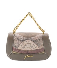 GATTINONI PLANETARIUM petit sac &agrave; main aquarelle sauvage/ taupe fonc&eacute; - Sacs pour Femme - 1