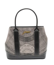 GATTINONI PLANETARIUM Sac &agrave; main avec bandouli&egrave;re monochrome gris clair/noir - Sacs pour Femme - 1