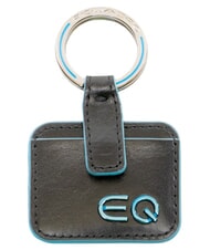 PIQUADRO BLUE SQUARE Porte-cl&eacute;s en cuir Noir - Porte-cl&eacute;s - 1