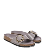 BIRKENSTOCK MADRID BIG BUCKLE sandales en cuir violet d&eacute;lav&eacute; brillant - Chaussures Femme - 1