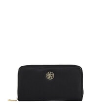 YNOT RIBBON Grand portefeuille zipp&eacute; NOIR - Portefeuilles Femme - 1