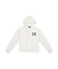 JOHN RICHMOND SENYA Sweatshirt &agrave; capuche blanc cass&eacute; / noir - Pulls molletonn&eacute;s - 1