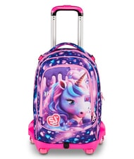 SJGANG PIXIE UNICORN Sac &agrave; dos &agrave; roulettes d&eacute;tachable mousseline de soie - Sacs &agrave; dos &agrave; roulettes - 1