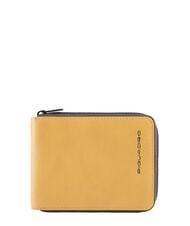 PIQUADRO ERMES Portefeuille avec porte-monnaie jaune - Portefeuilles Homme - 1