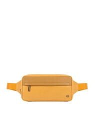 PIQUADRO FALSTAFF Sac banane en cuir jaune - Sacs banane - 1