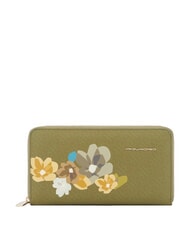 PIQUADRO FL Le portefeuille &agrave; 4 soufflets vert clair - Portefeuilles Femme - 1