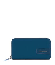 PIQUADRO PQ-RY  Portefeuille zipp&eacute; sarcelle - Portefeuilles Femme - 1
