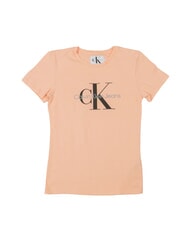 CALVIN KLEIN CK JEANS T-shirt en coton fleur p&acirc;le - T-shirt - 1