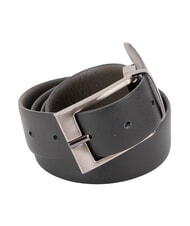 TRUSSARDI CLASSIC Ceinture en cuir Saffiano, raccourcissable Gris fonc&eacute; / noir - Ceintures - 1