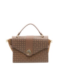 POLLINI HERITAGE Sac &agrave; main avec bandouli&egrave;re marron / cr&egrave;me - Sacs pour Femme - 1
