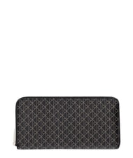 CALVIN KLEIN EMBLEM AOP portefeuille zipp&eacute; aop noir - Portefeuilles Femme - 1