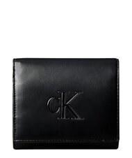 CALVIN KLEIN BOLD CK Portefeuille sur noir - Portefeuilles Femme - 1