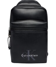 CALVIN KLEIN BOLD LOGO WEBBING sac bandouli&egrave;re sur noir - Sacs en Bandouli&egrave;res pour Homme - 1