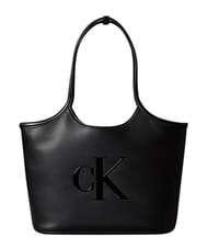 CALVIN KLEIN BOLD CK Sac cabas, sac bandouli&egrave;re sur noir - Sacs pour Femme - 1